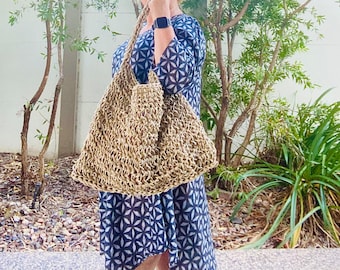 PATTERN - Double Jute Large Crochet Market Bag