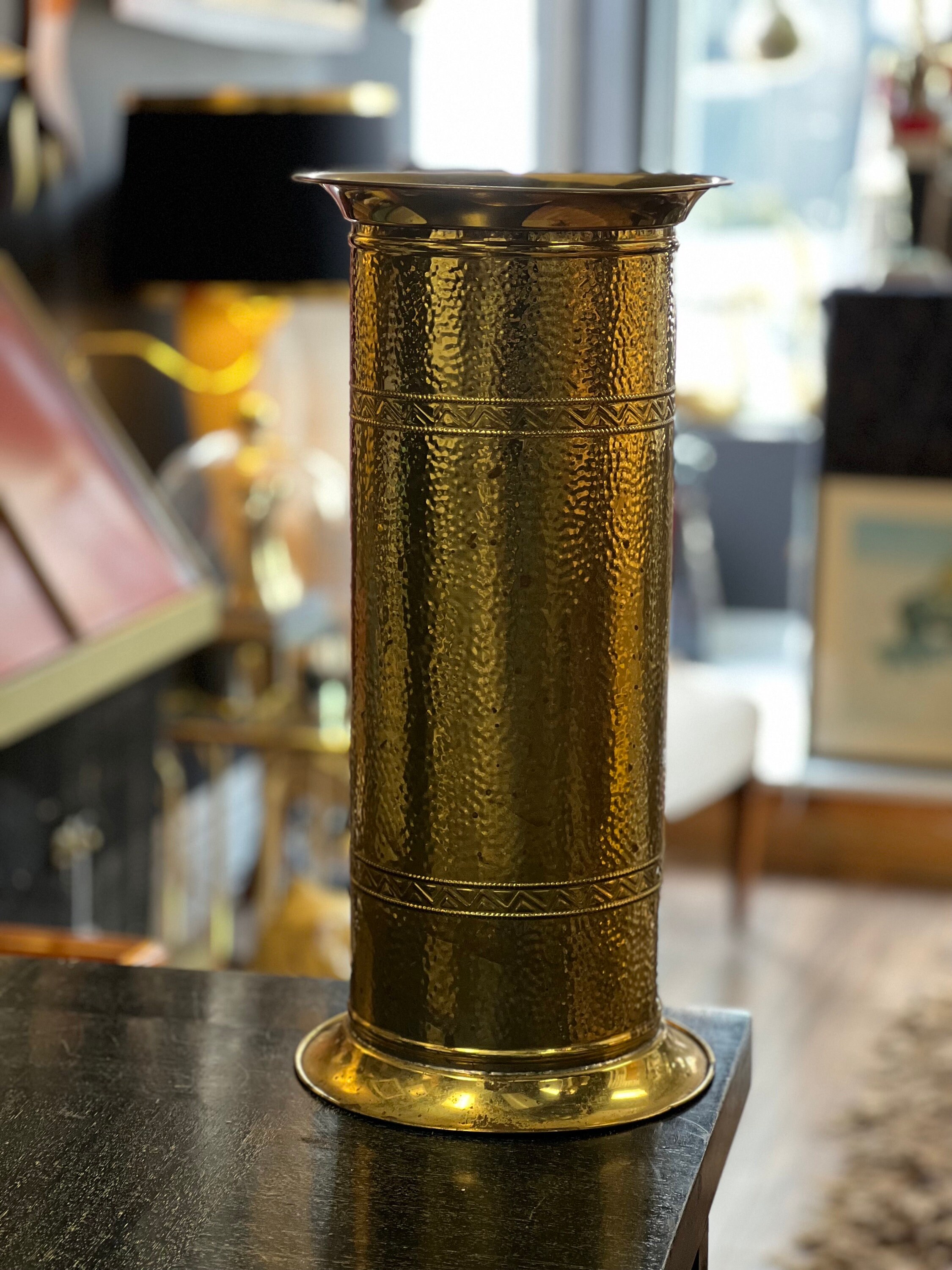 Vintage Brass Umbrella Stand - Etsy