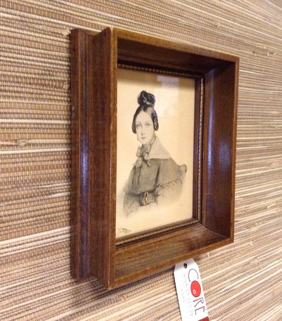 Henri Grevedon (1776-1860) Female Portrait Lithograph Framed - Etsy