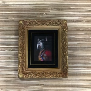 The Duke of Puppington framed gold portrait