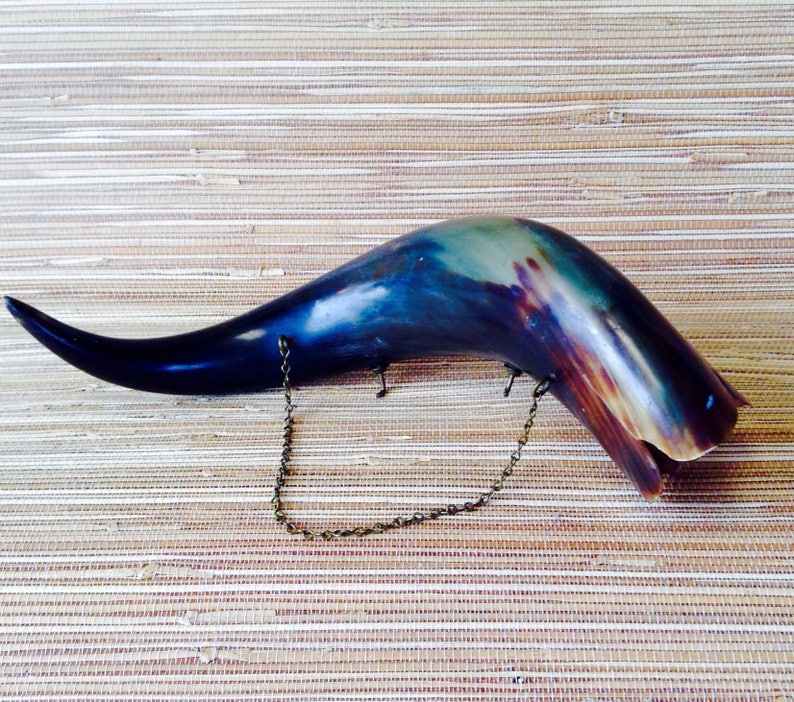 Vintage Polished Longhorn Bull Steer Cow Horn Wall Decoration Art