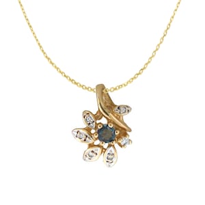 BRAZILIAANSE ALEXANDRIET Natuurlijke kleurverandering steen = 0.09ct diamanten ketting hanger 14K goud met certificaat!! Gratis verzending alleen in de VS