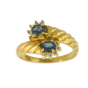 Anel de diamante Alexandrita NATURAL em ouro amarelo 18K com certificado: frete grátis SOMENTE nos EUA