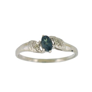 Alexandrite Diamond Ring - natuurlijke Alexndrite in 14K goud met certificaat! Gratis verzending in de VS alleen
