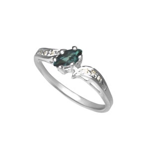 Alexandrite Diamond Ring -Natuurlijke Alexandrite- in 14K Geel Goud met Certificaat!! Gratis verzending ALLEEN VS