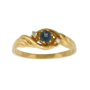 Alexandriet Diamond Ring - natuurlijke alexandriet - in 14K Yellow Gold met certificaat!  Gratis verzending in de VS