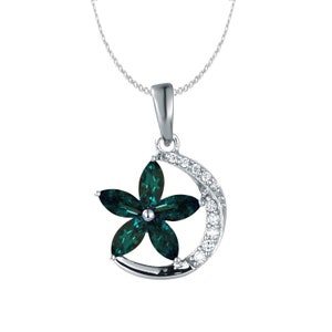 Braziliaanse alexandriet NATURAL kleurverandering diamanten kettinghanger in 14 kt goud - wordt geleverd met certificaat. Gratis verzending in de VS