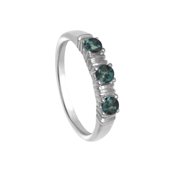 天然石リング　アレキサンドライト Pt900 天然アレキサンドライトリング サイズ11.8号 プラチナ 6月