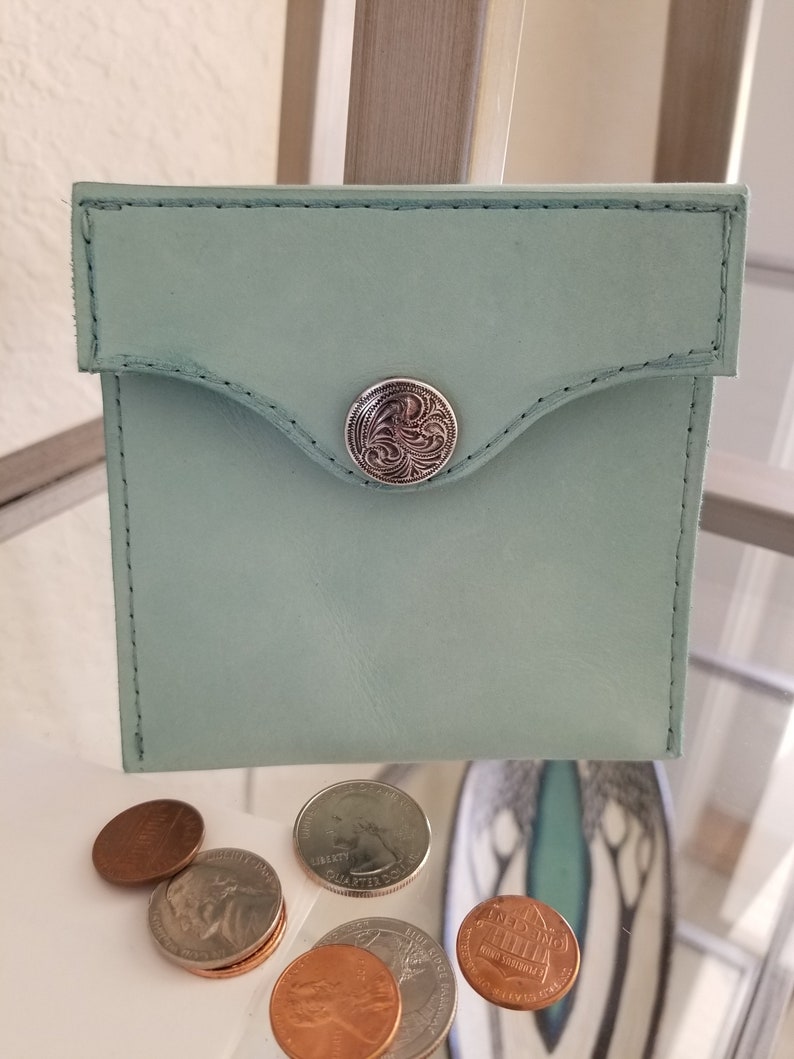 robin egg blue purse