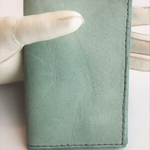 Rotkehlchen Ei blau Nubuk-Leder-Kreditkarten und Visitenkarten-Etui, dekadenten blau Leder, weich zum Anfassen, verwenden Sie für Bargeld, Kreditkarten oder Visitenkarten