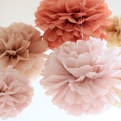 Tissue Paper Pom Poms 10 Poms / 36 Feet of Garland Choose Etsy