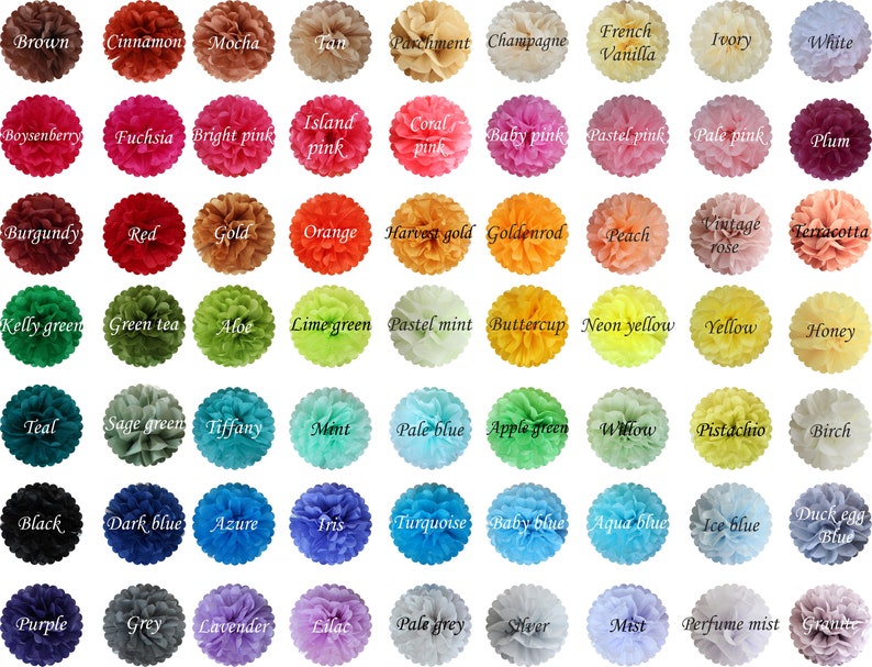 100/% recyclable 22 units of 1436 cm fits any style of decor handmade tissue paper pom poms