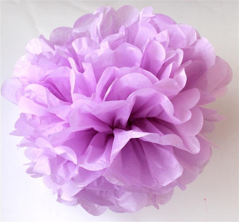 LILAC tissue paper pom pom Large/medium/small size Etsy