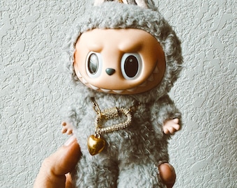 Labubu/Doll Charm Necklace Accessory - Handmade One-of-a-Kind Necklace