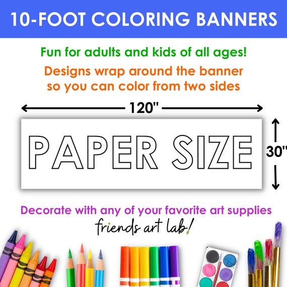 ALEX Art Large Coloring Poster - Animals Giant Coloring Sheet for Children  - Super Huge Wall Coloring Posters for Kids - Family Big Coloring Page 