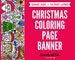 GIANT 10-Foot CHRISTMAS Coloring Page Banner | Coloring Poster | Christmas Decor | Kids Coloring Activity | Coloring Tablecloth |30'x120'In.