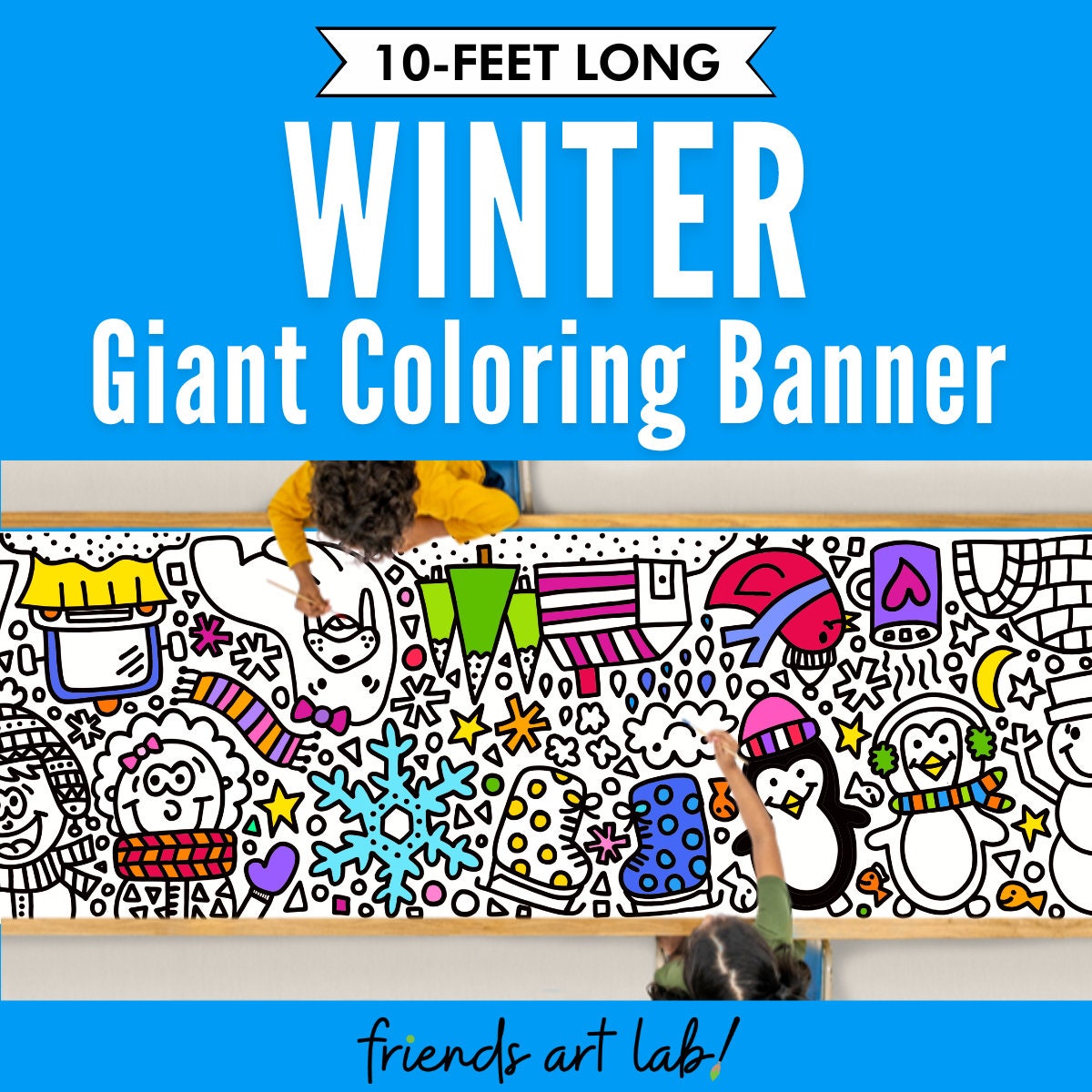 Kids Drawing Paper Giant Coloring Poster For Toddlers Table Wall