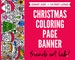 GIANT 10-Foot CHRISTMAS Coloring Page Banner | Coloring Poster | Christmas Decor | Kids Coloring Activity | Coloring Tablecloth |30'x120'In. 
