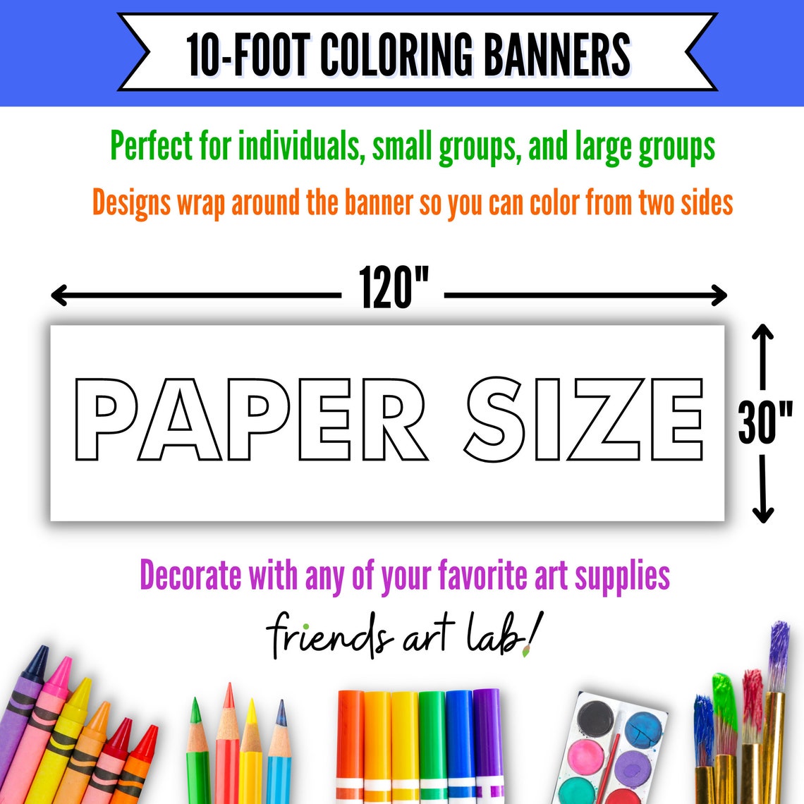 GIANT 10-foot FALL Coloring Page Banner Coloring Poster - Etsy
