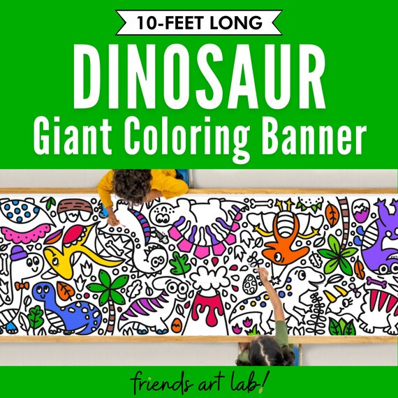 Dino Giant Coloring Poster