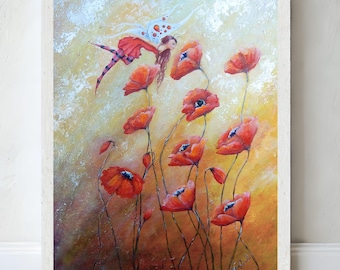 Garden fairy art print