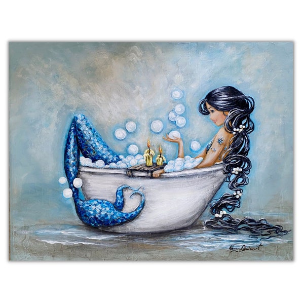 Mermaid Bathroom Etsy