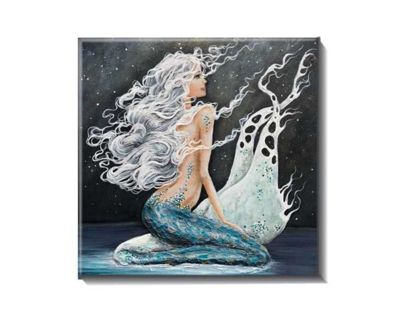 Mermaid tile kitchen beach house decor coastal mermaid Etsy