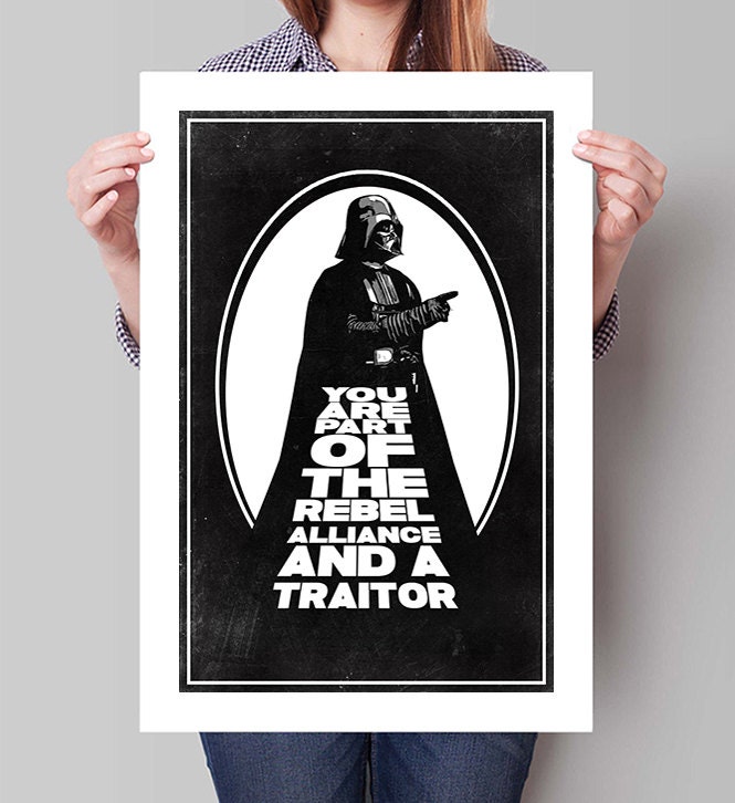 STAR WARS Inspired Darth Vader Minimalist Movie Poster Print - 13