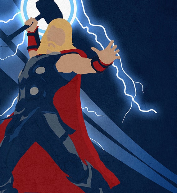 NEW Marvel Avengers Thor Stormbreaker Art Poster 11x17 13x19