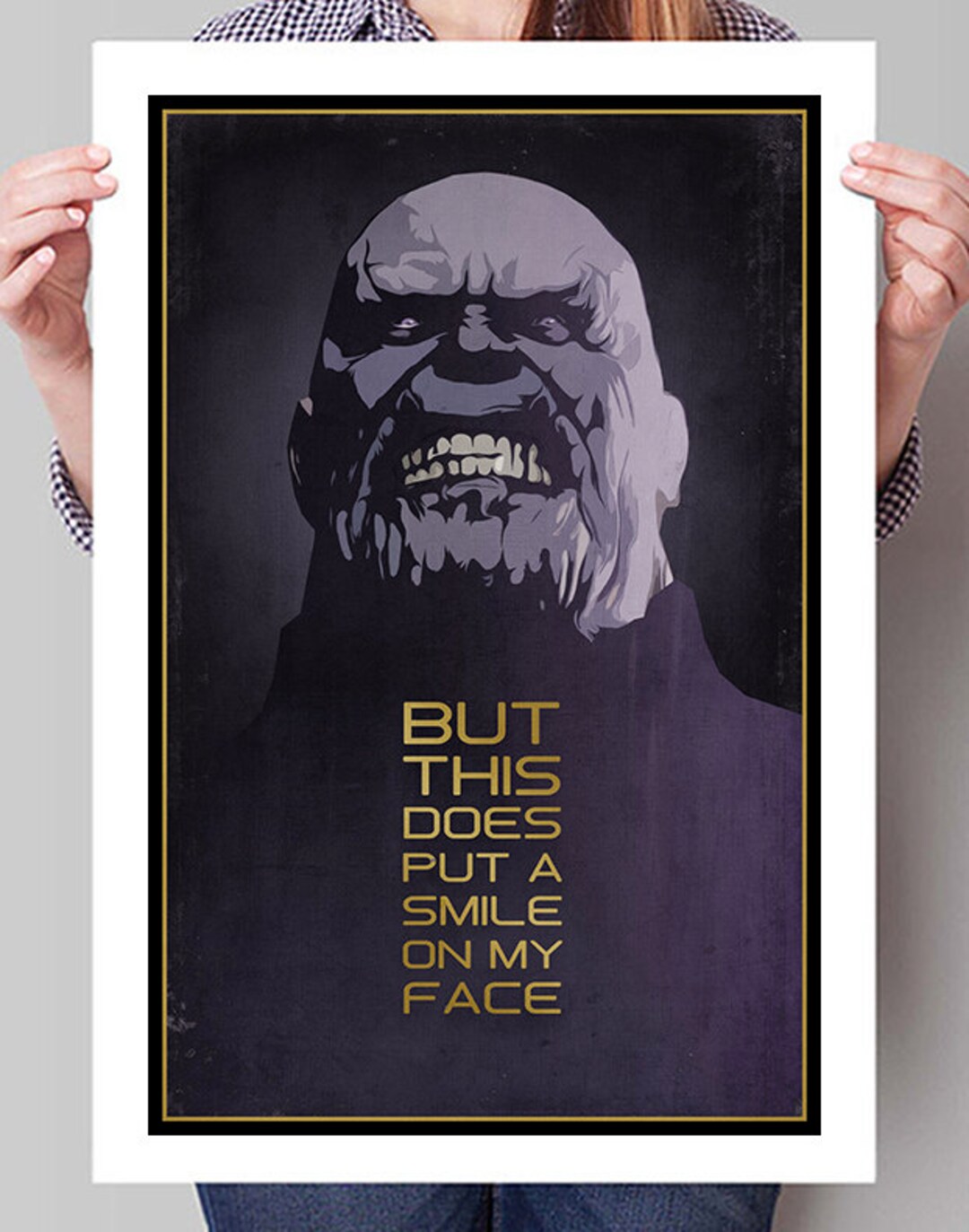 AVENGERS INFINITY WAR Thanos Inspired Minimalist Movie Poster Print