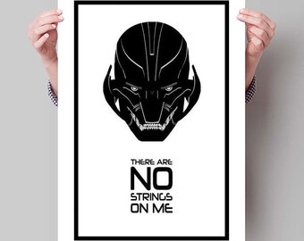 AVENGERS: AGE of ULTRON Inspired Ultron Minimalist Movie Poster Print - 13&quot;x19&quot; (33x48 cm)