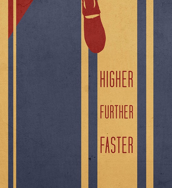 Captain Marvel Inspired Minimalist Movie Poster Print 13x19 33x48 Cm 