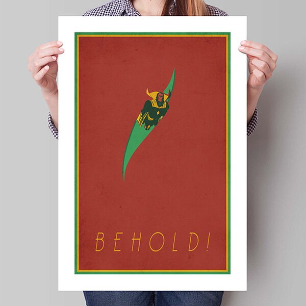 DIE AVENGERS inspiriert die Vision minimalistische Posterdruck - 13 "x 19" (33 x 48 cm)