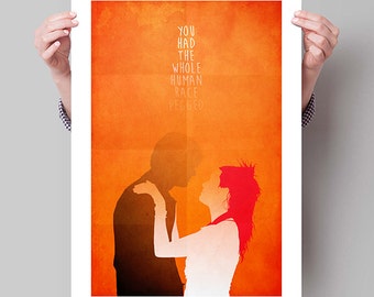 ETERNAL SUNSHINE of the Spotless Mind Inspired Minimalist Movie Poster Print - 13"x19" (33x48 cm)