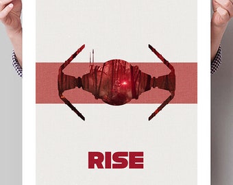 STAR WARS Inspired Episode IX Rise of Skywalker Minimalist Movie Poster Print - 13"x19" (33x48 cm)