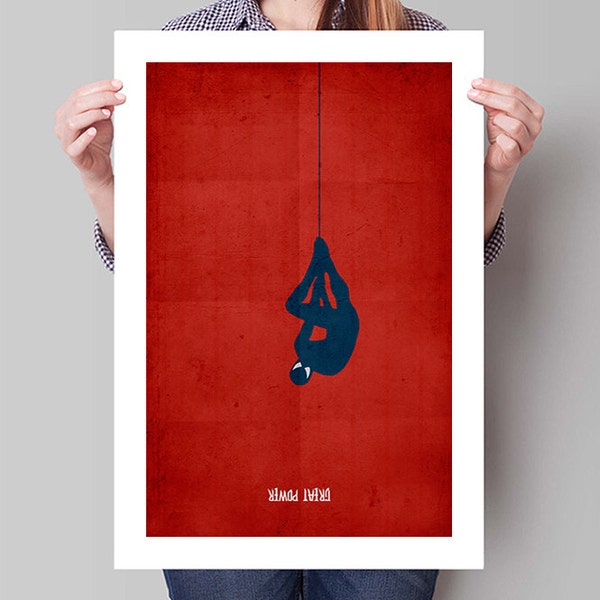 SPIDER-MAN Inspired Minimalist Poster Print - 13"x19" (33x48 cm)