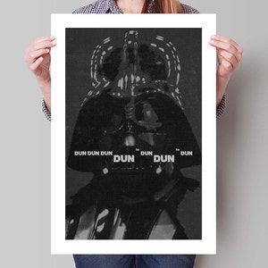 STAR WARS Inspired Darth Vader Minimalist Movie Poster Print - 13"x19" (33x48 cm)