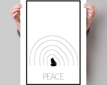 X-MEN Inspired Professor X Minimalist Movie Poster Print - 13"x19" (33x48 cm)