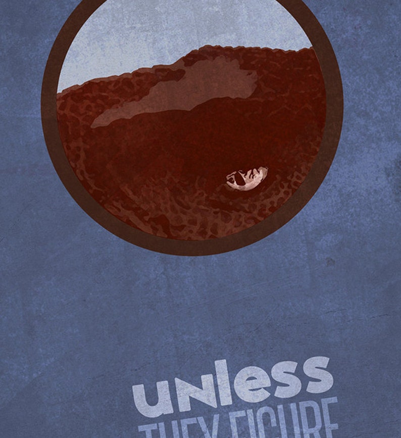 13x19 JURASSIC PARK Inspired Raptor Minimalist Movie Poster Print 33x48 cm