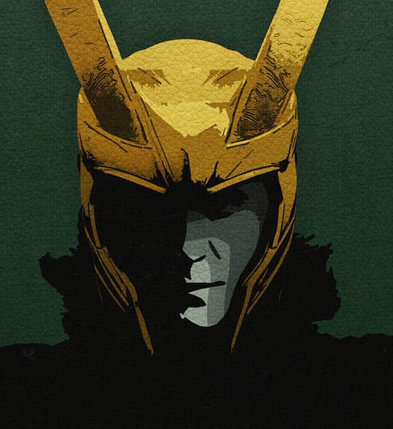 The Avengers Inspired Loki Minimalist Movie Poster Print 13x19 33x48 Cm