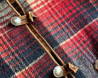 Vintage 30s Plaid Blanket Coat | Handmade OOAK Antique