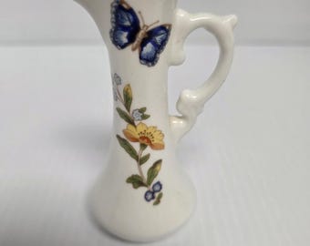 Ainsley miniature pitcher, fine bone china, Cottage Garden pattern