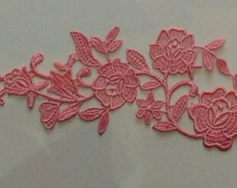 1 Appliqué Dentelle Guipure Venise Scrapbooking 30 cm X 8 cm