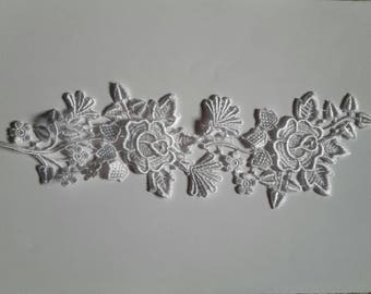 1 Appliqué Dentelle Guipure Venise Scrapbooking