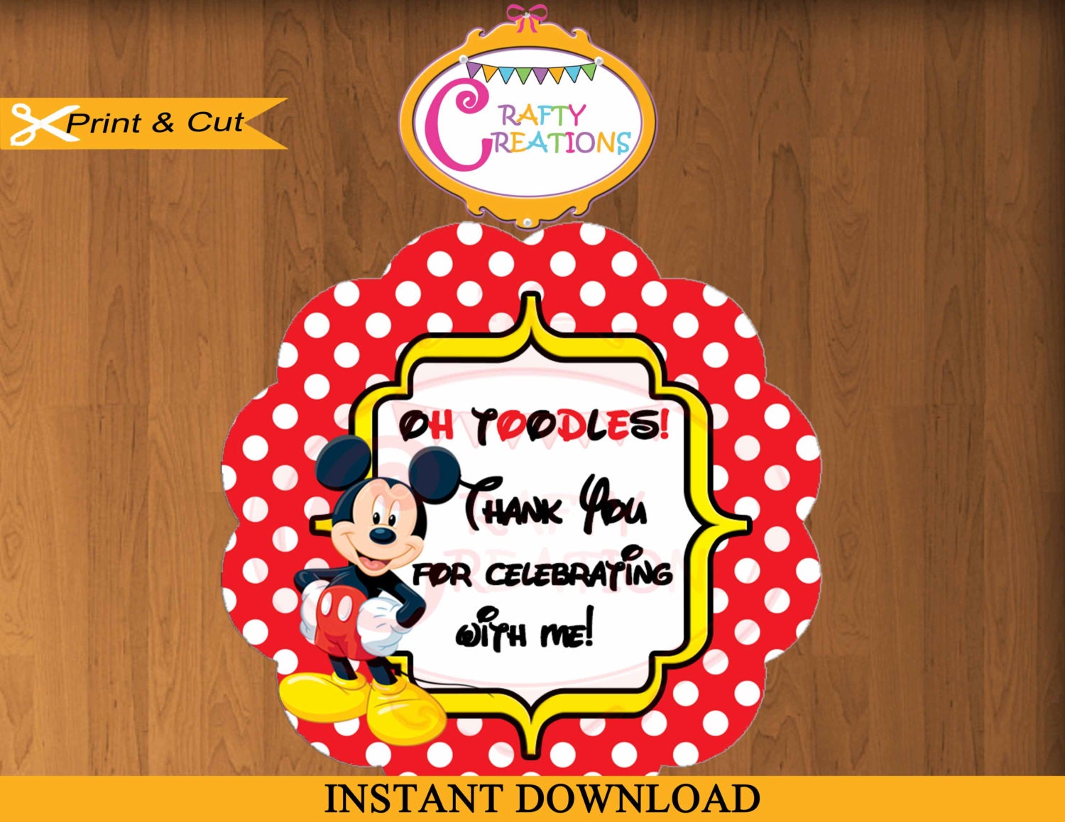 instant download mickey mouse stickers gift tags treat etsy