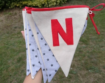 Banderines de tela personalizados, Nombre bebe, Guirnalda con nombre, Decoración nombre, Decoración fiesta cumpleaños, Banderines coloridos