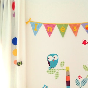Personalized Name Banner, Fabric Bunting name, Baby Nursery, Baby Shower Gift, Pennant, Fabric name Garland, Name Sign Kids, Modern Nursery.