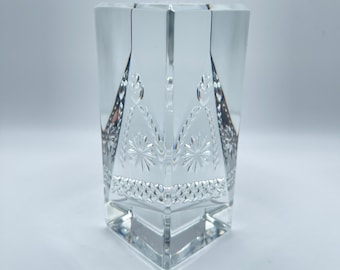 Waterford Crystal 2001 Hope For Abundance Prism Paperweight Times Square Logo