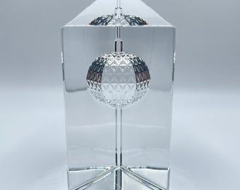 Waterford Crystal NY Times Square 2000 NYE Ball Of Hope Prism Paperweight