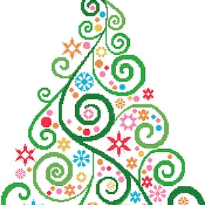 Motif d'arbre de Noël simple